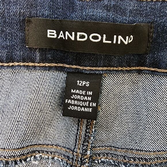 Bandolino Jeans Womens 12 PS Dark Wash Mandie Perfect Fit Straight Leg 33x27 NWT - Picture 2 of 12
